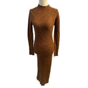 Torn By Ronny Kobo NWT Grace Dress Knit Long Sleeve Sweater Dress Size Large